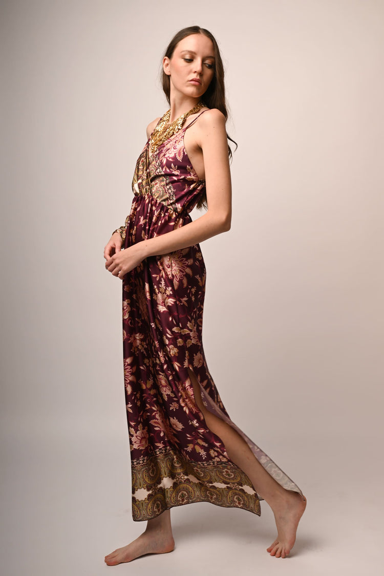 Ethnic print long dress