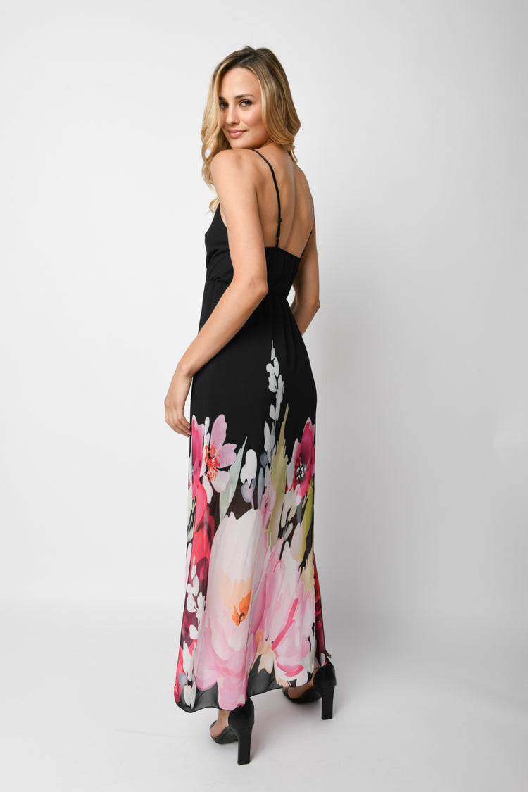 Floral print maxi dress