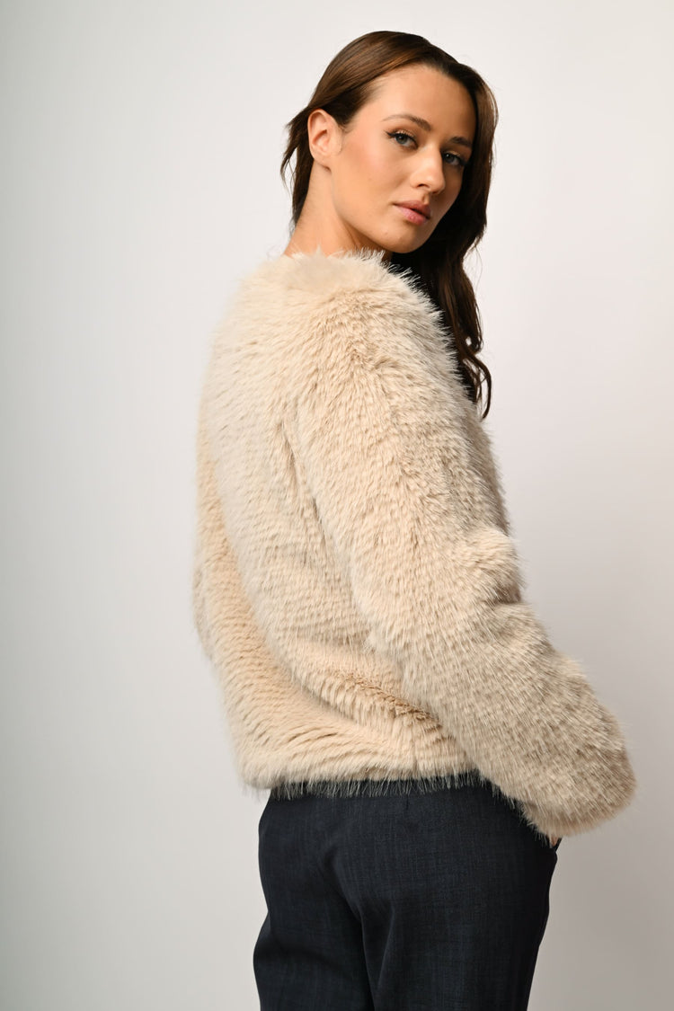 Faux fur jacket