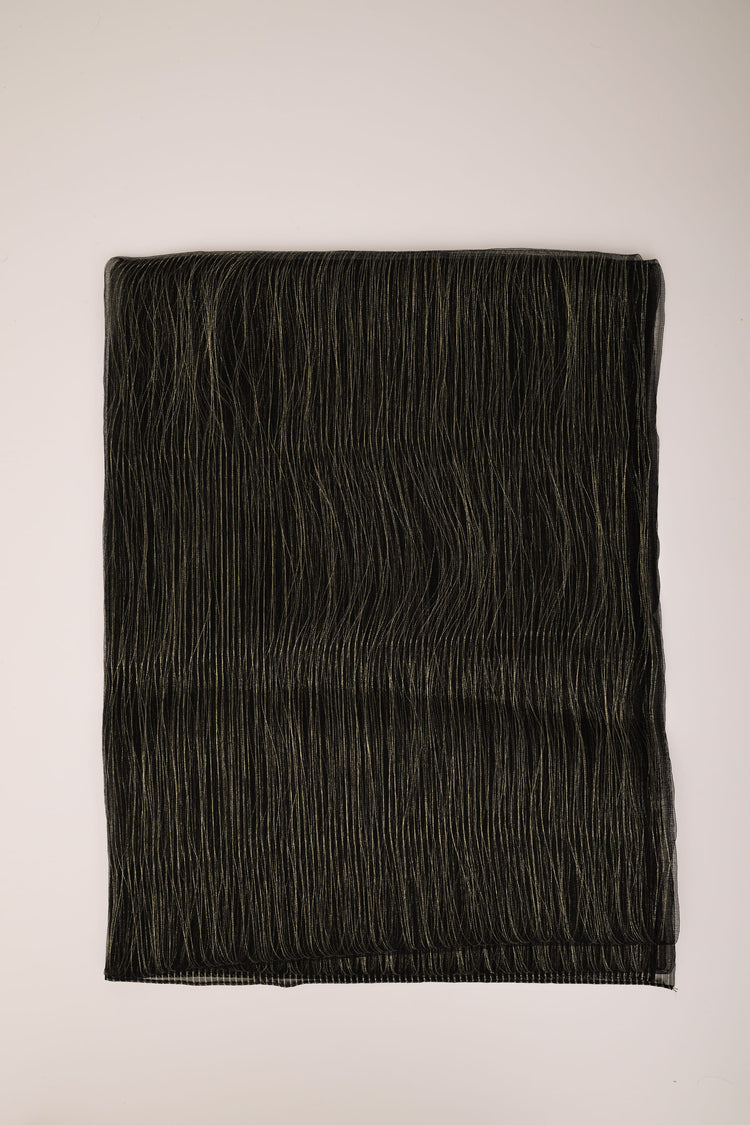 Laminated threads silk-blend stole