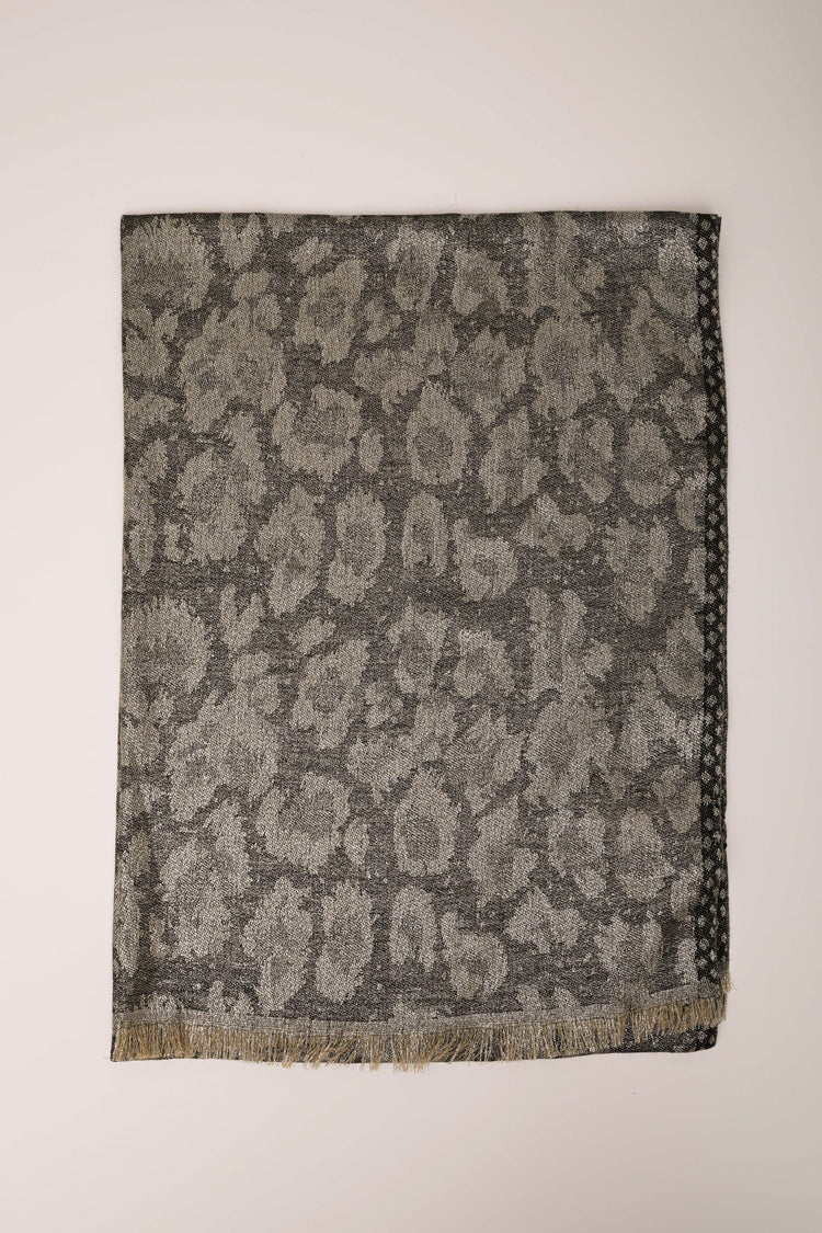 Animalier jacquard stole