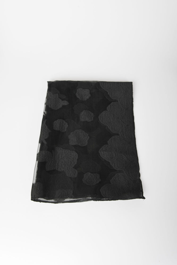 Floral devoré tulle stoles