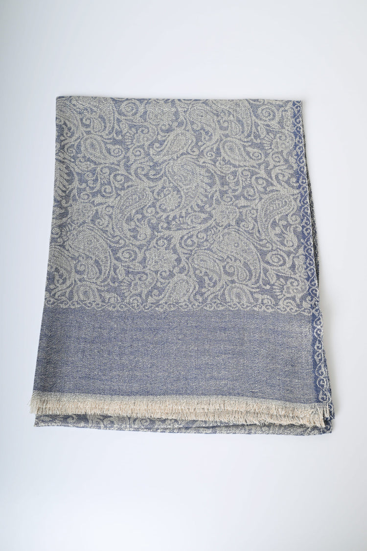 Lurex jacquard stole