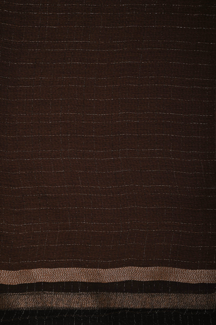 Contrast stripes lurex threads stole