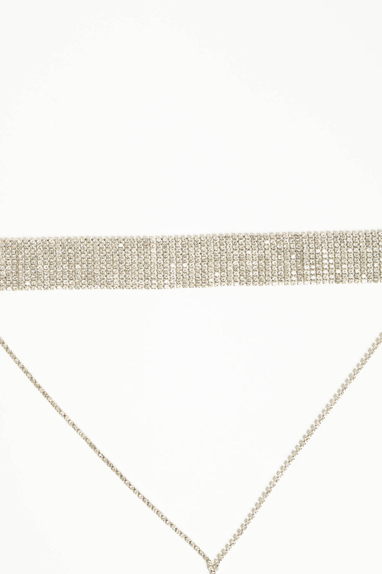 Collana collarino strass