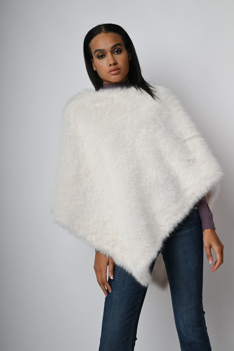 Poncho similpelliccia