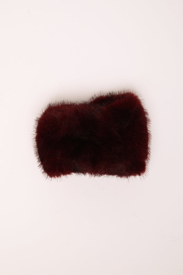 Faux fur cuffs