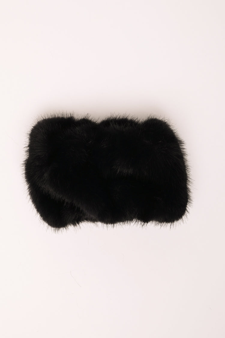 Faux fur cuffs