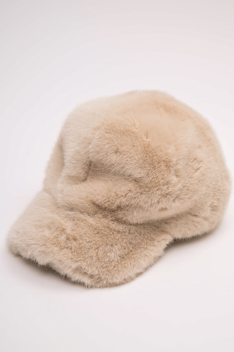 Cappello baseball similpelliccia