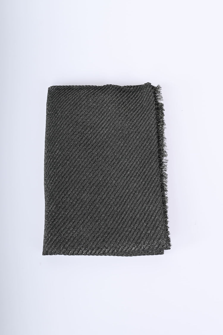 Lurex pleated scarf