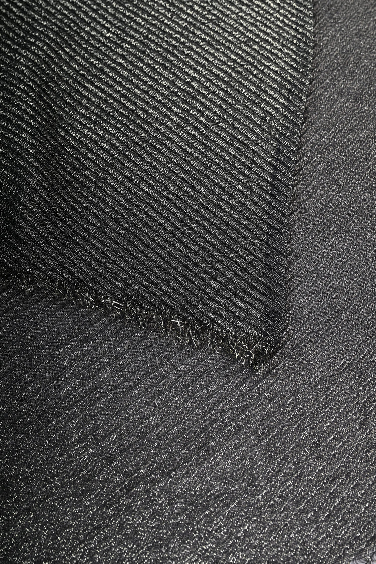 Lurex pleated scarf