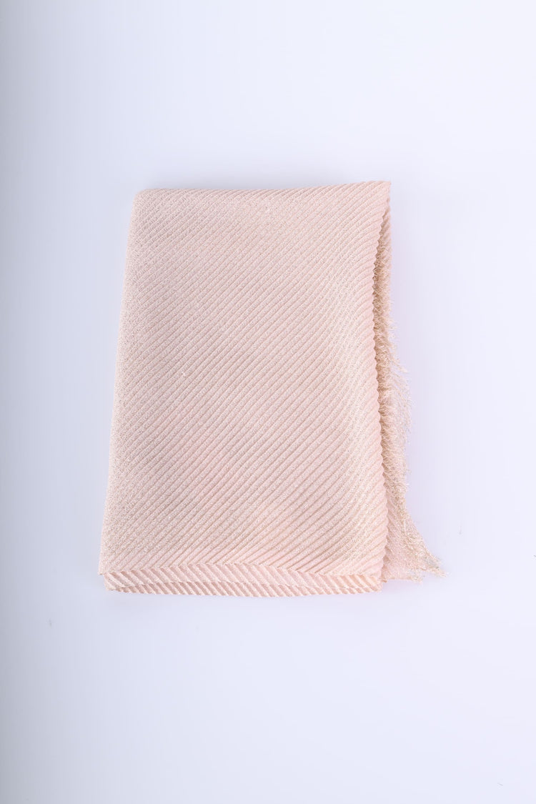 Lurex pleated scarf