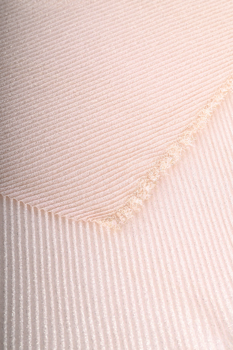 Lurex pleated scarf
