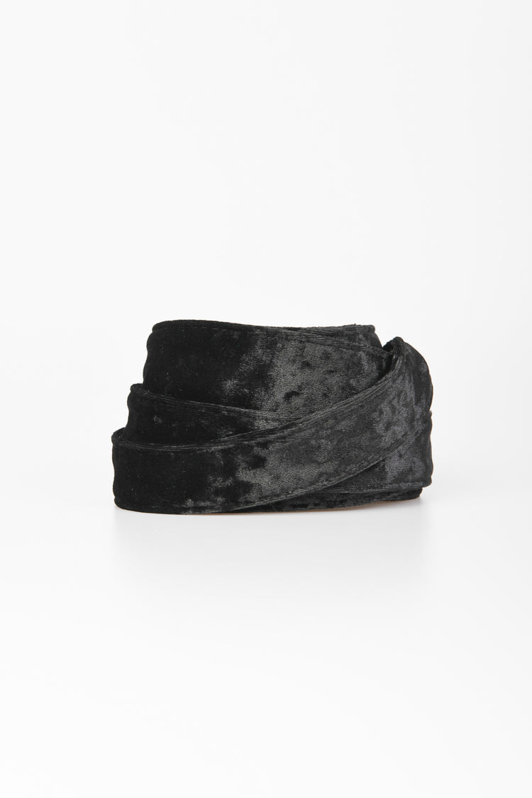 Chenille sash belt