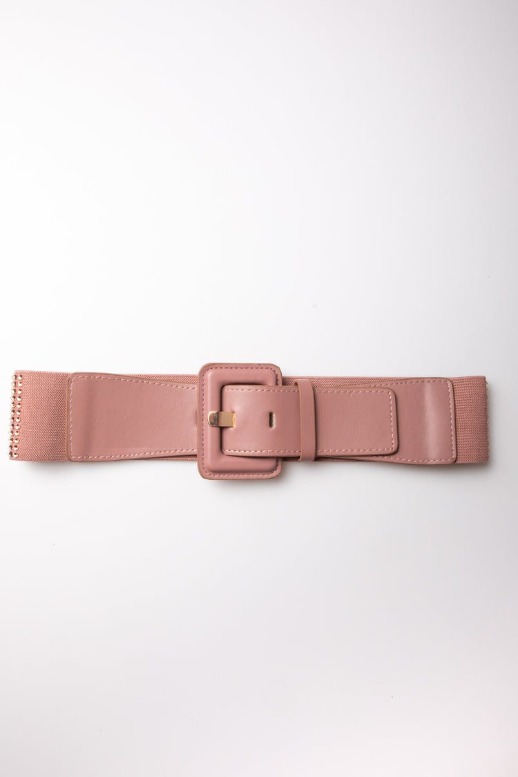 Rhinestoned elastic belt