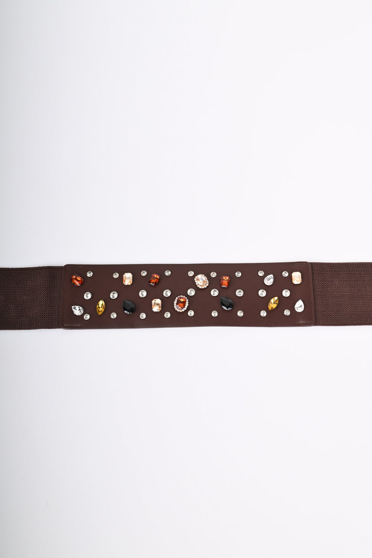 Rhinestones and crystals belt