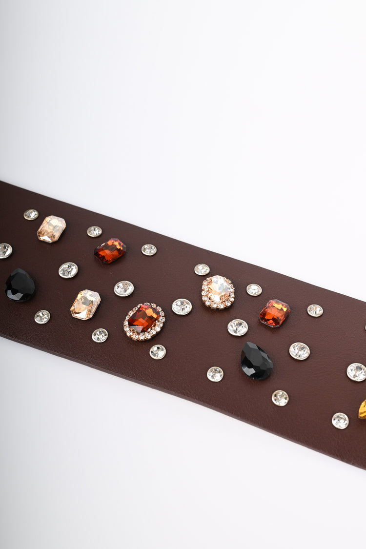 Rhinestones and crystals belt