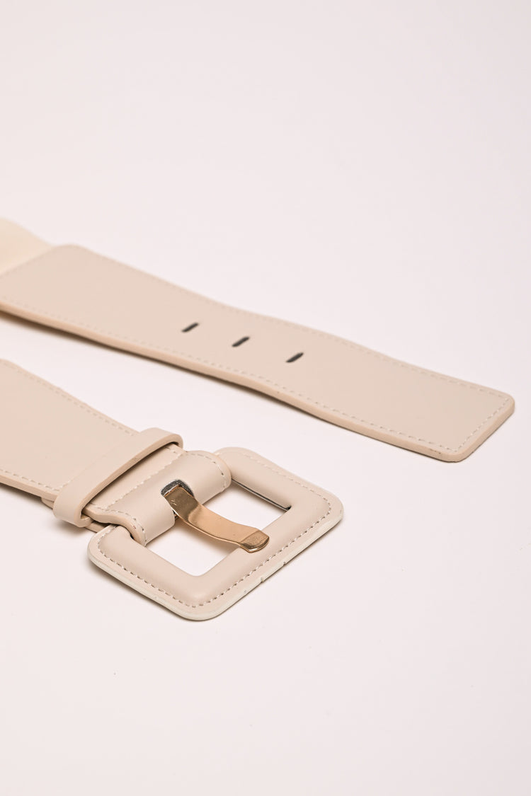 Square buckle elastic belt