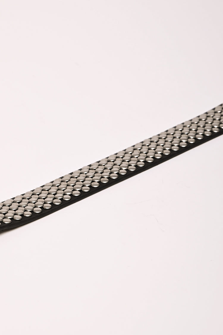 Stud-embellished belt