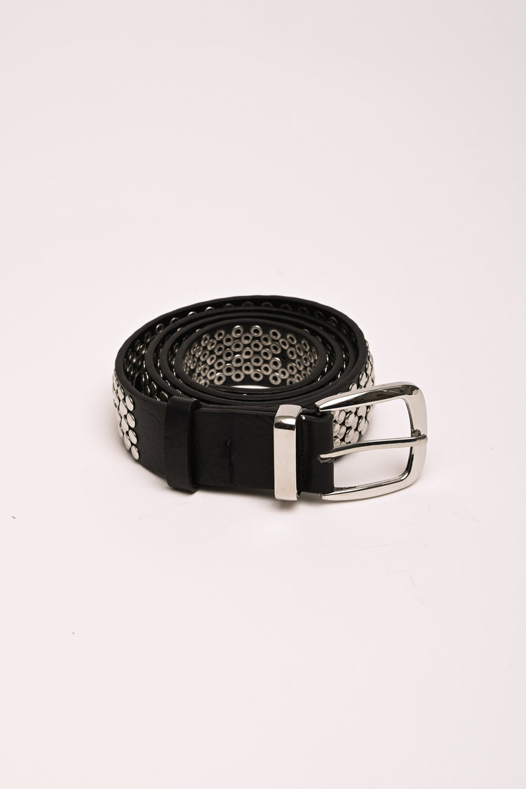 Stud-embellished belt