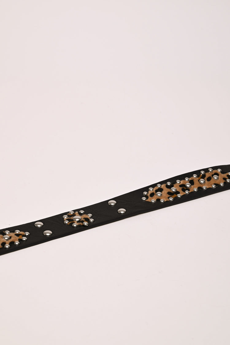 Stud and animalier insert belt