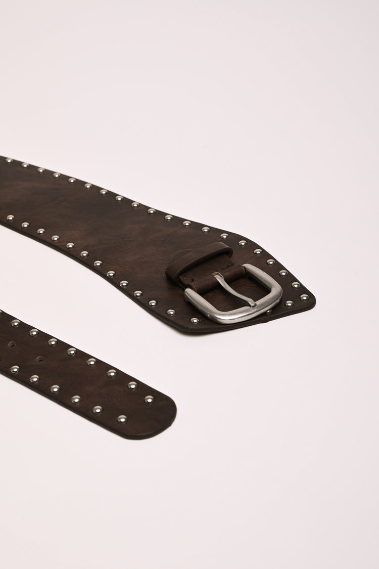 Stud-embellished belt