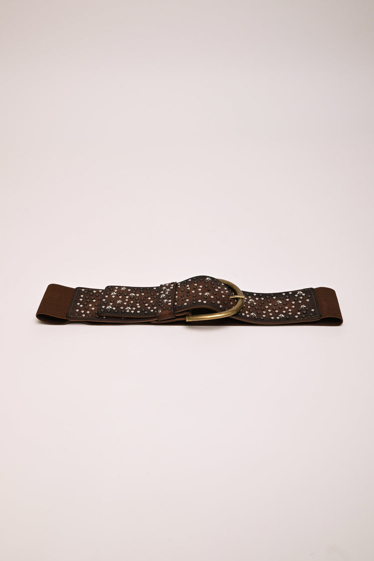 Star stud elastic belt