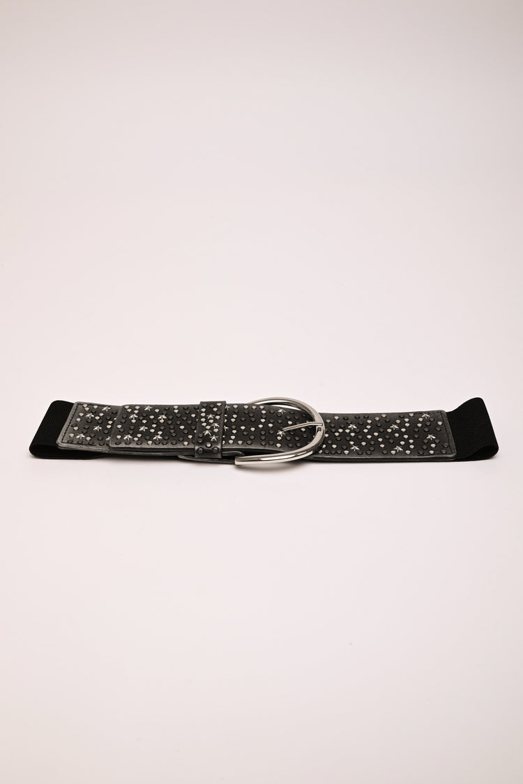 Star stud elastic belt