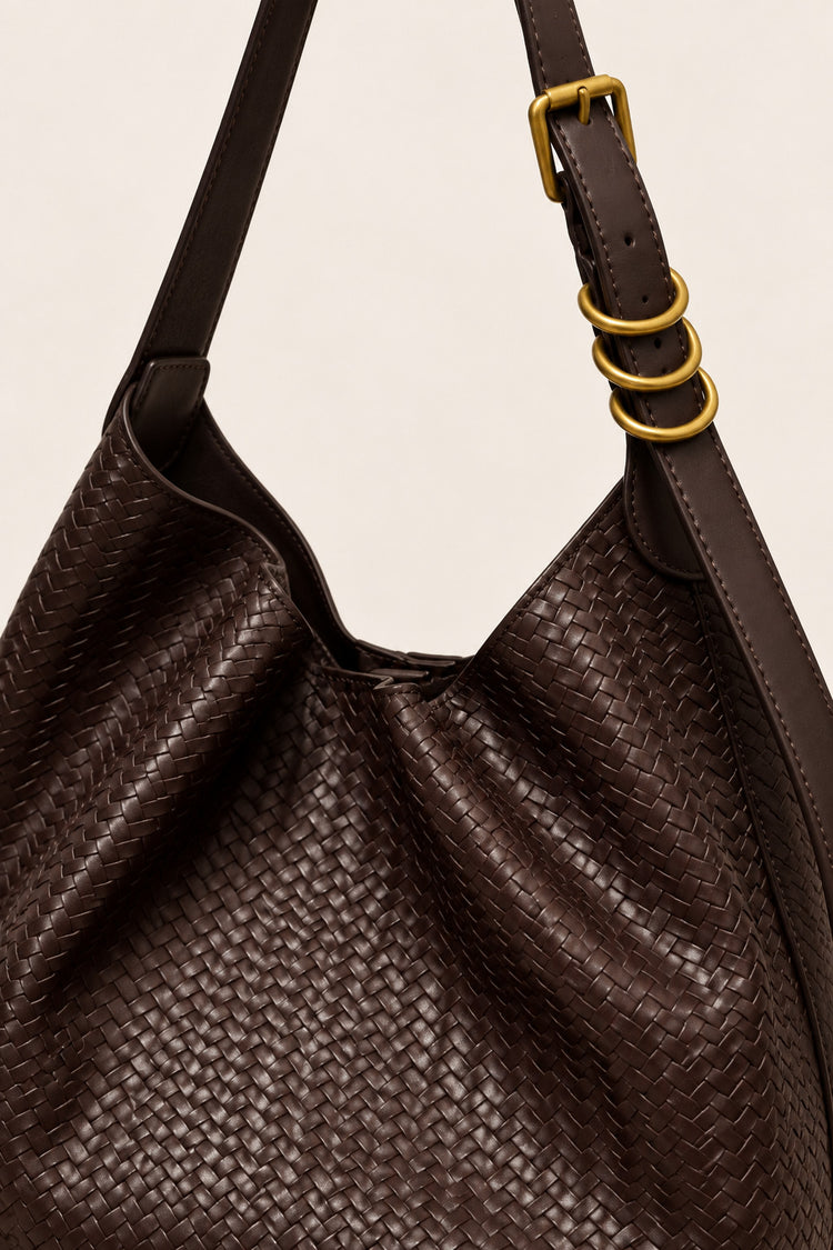 Borsa a spalla trama spiga