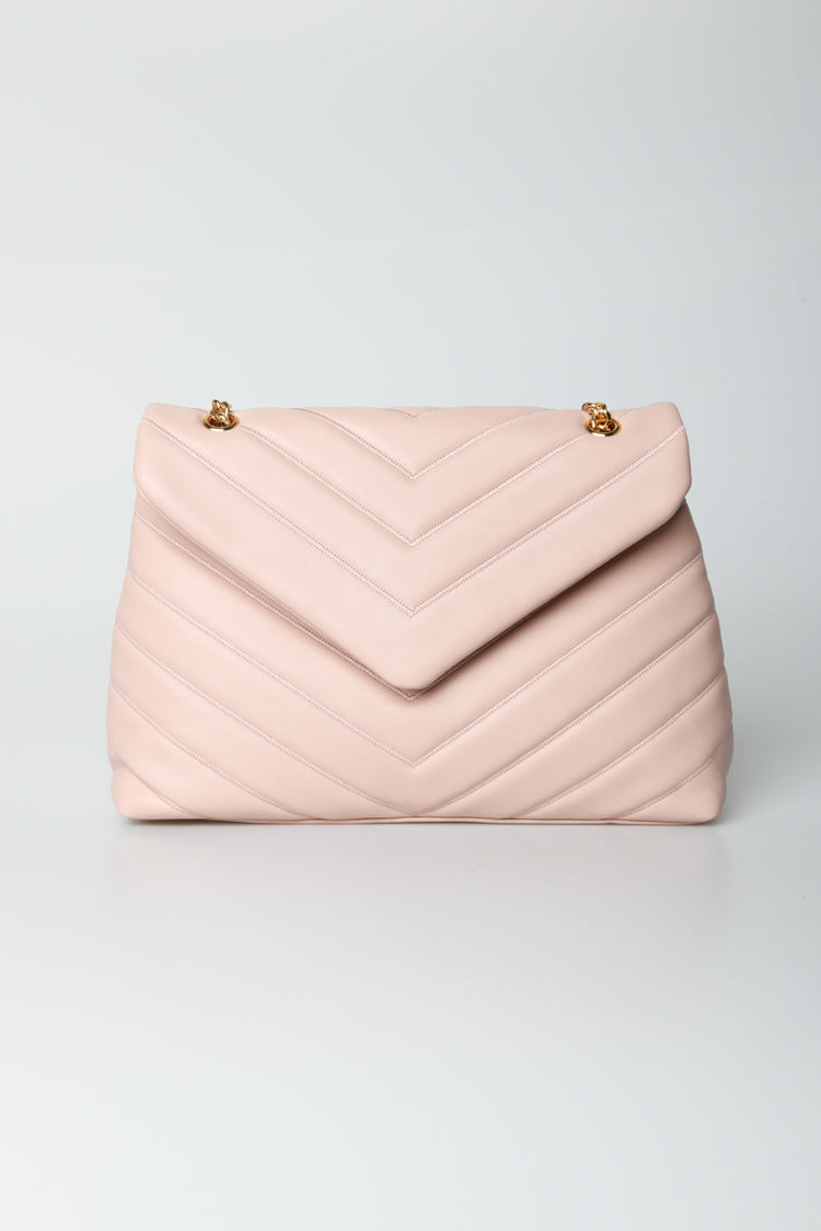 V-quilted bag