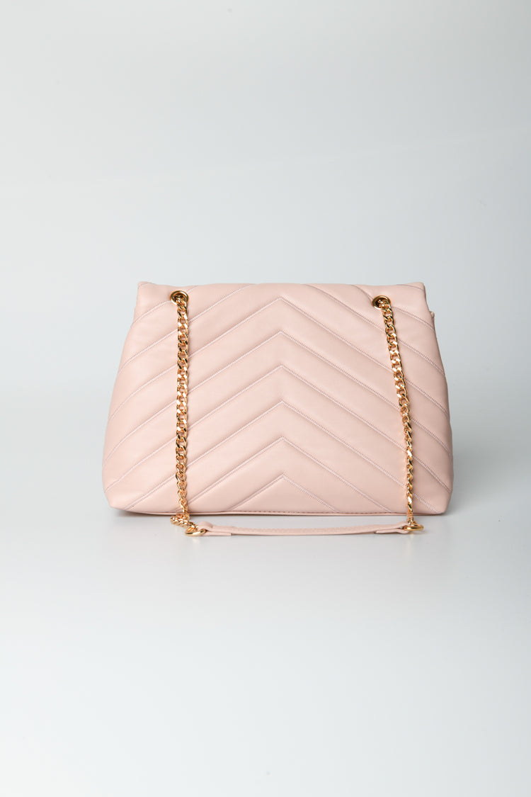 V-quilted bag