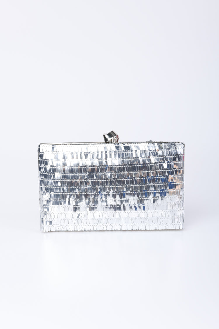 Sequin clutch bag