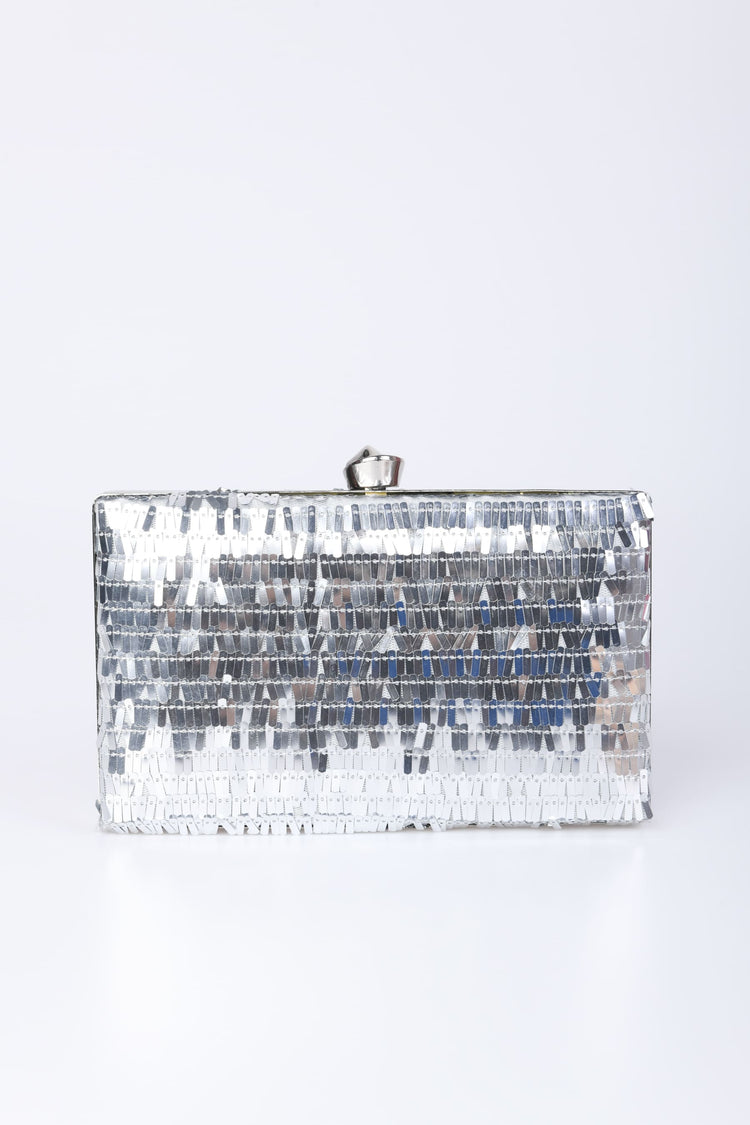 Sequin clutch bag