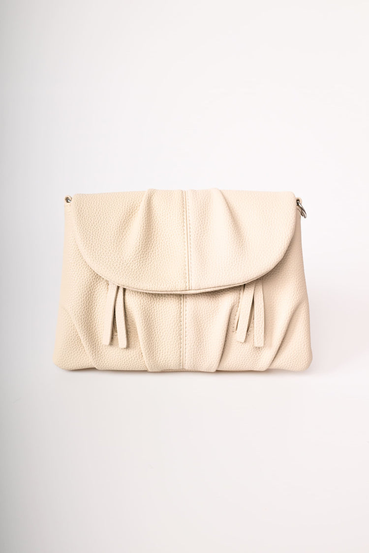 Hammered faux leather bag