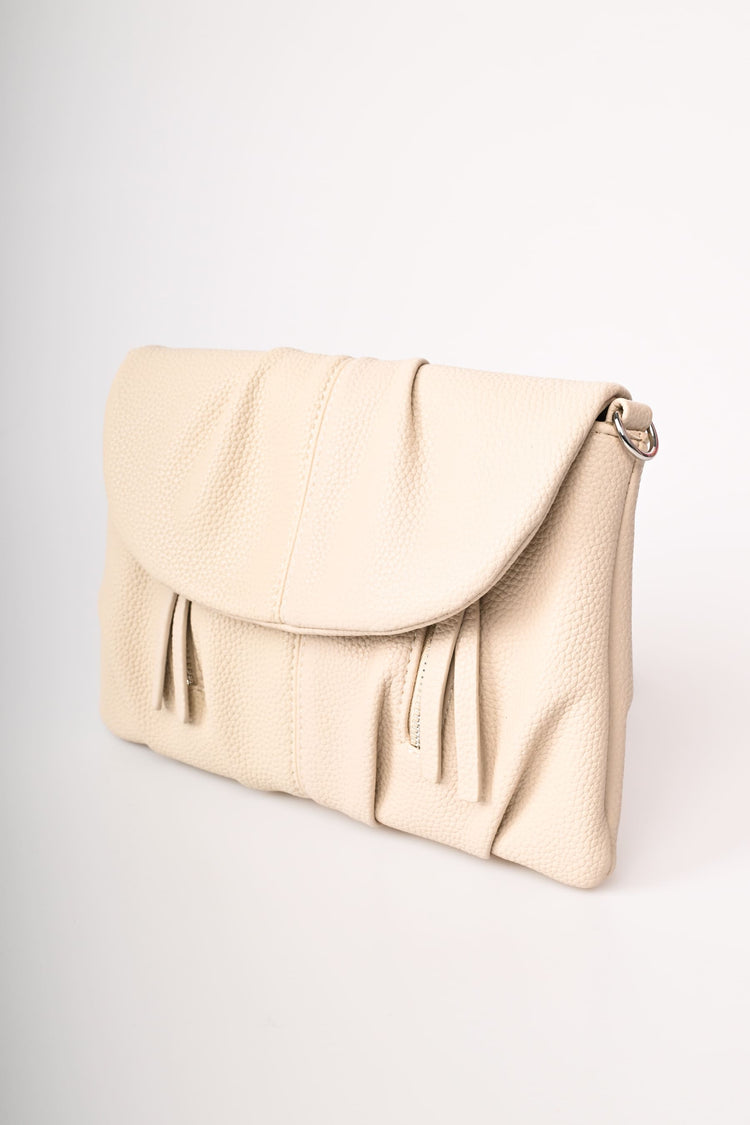 Hammered faux leather bag
