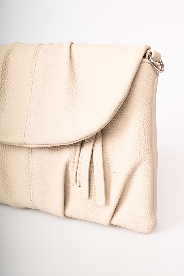 Hammered faux leather bag