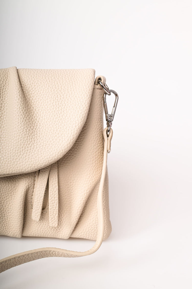 Hammered faux leather bag