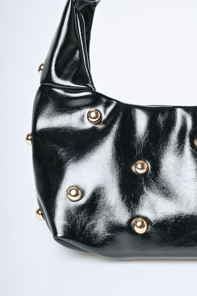 Studs half-moon mini bag