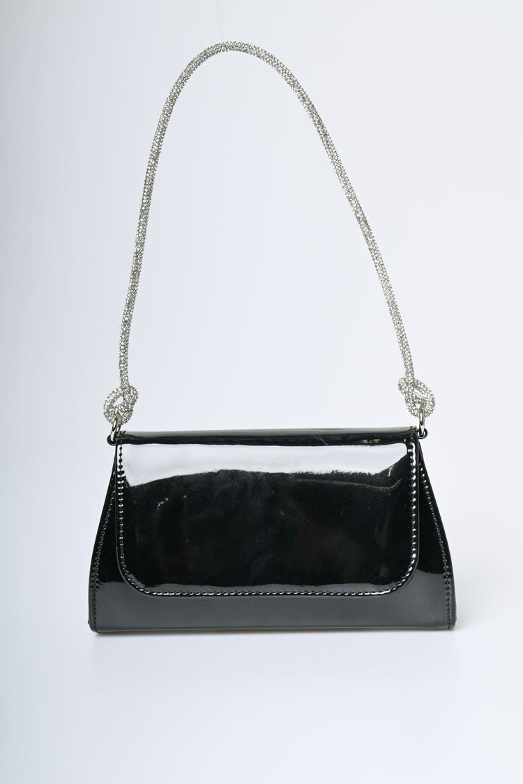 Rhinestone strap shoulder bag