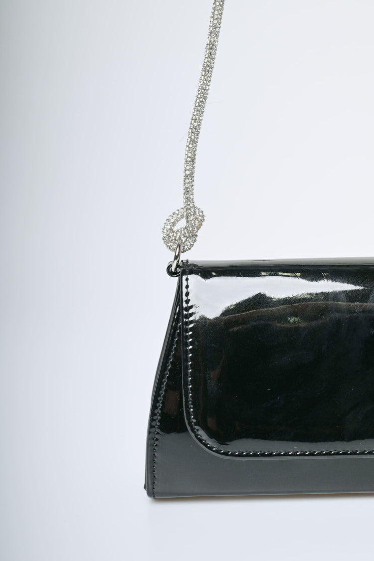 Rhinestone strap shoulder bag