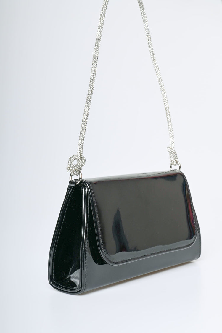 Rhinestone strap shoulder bag