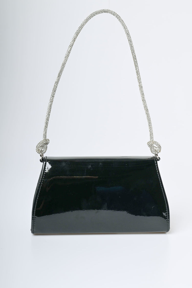 Rhinestone strap shoulder bag