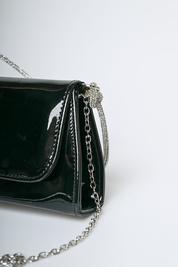 Rhinestone strap shoulder bag