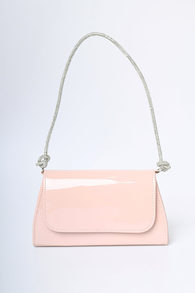 Rhinestone strap shoulder bag
