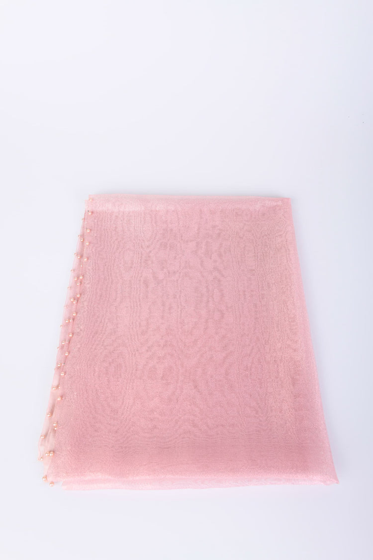 Beads tulle scarf