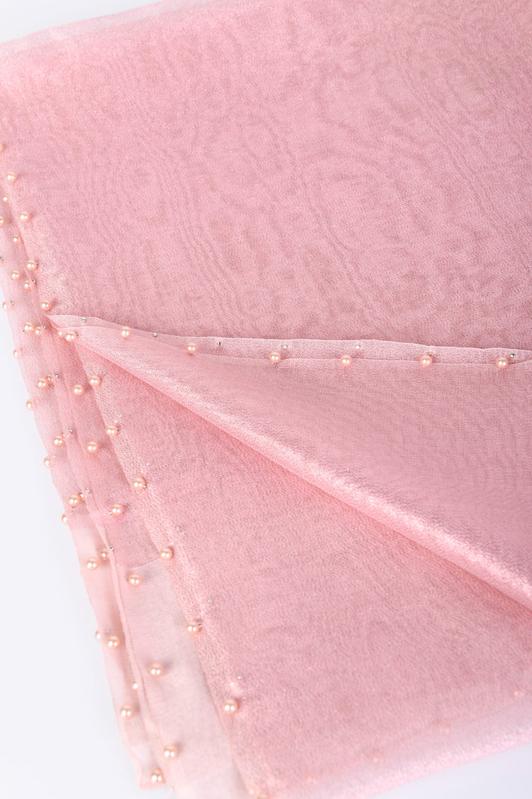 Beads tulle scarf