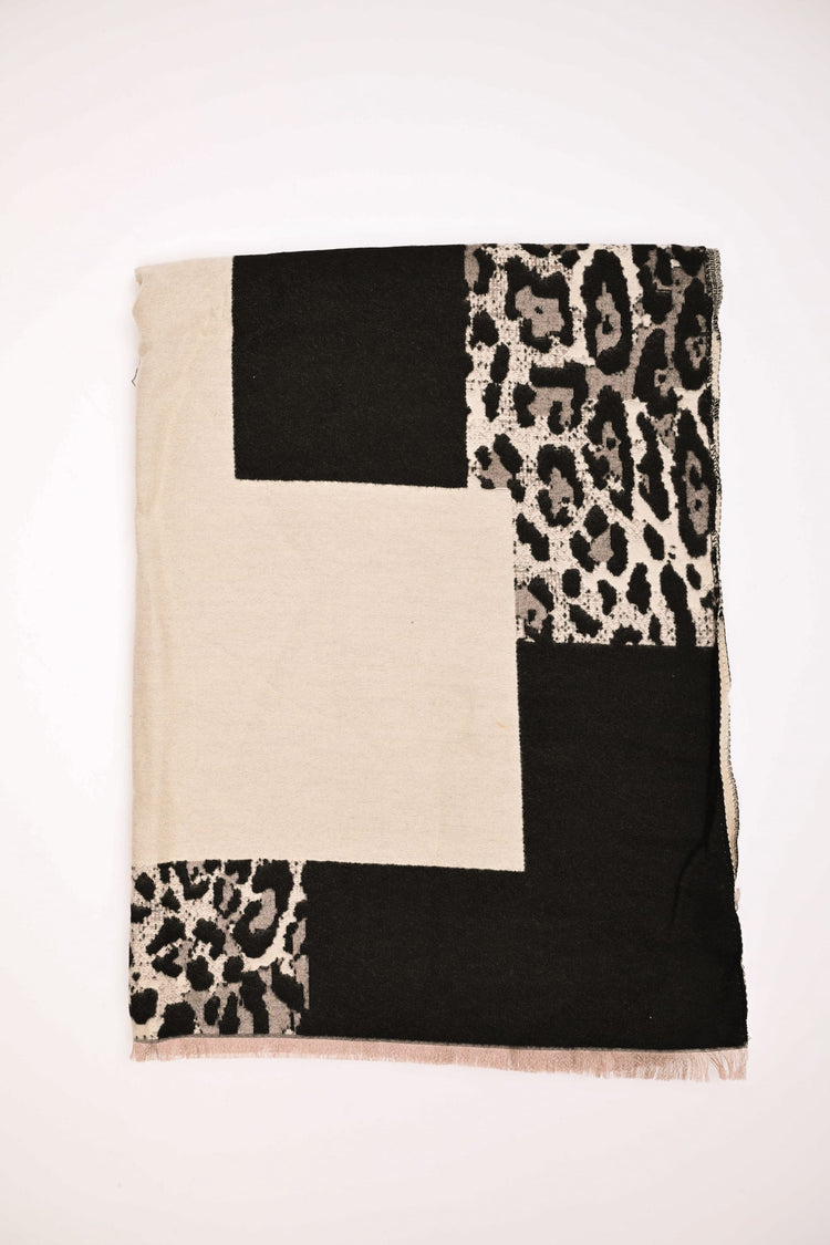 Animalier patchwork scarf