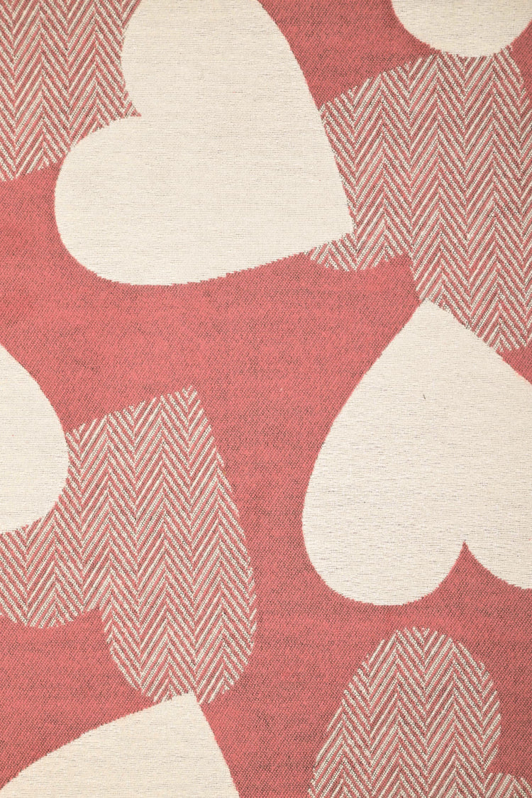 Heart motif scarf