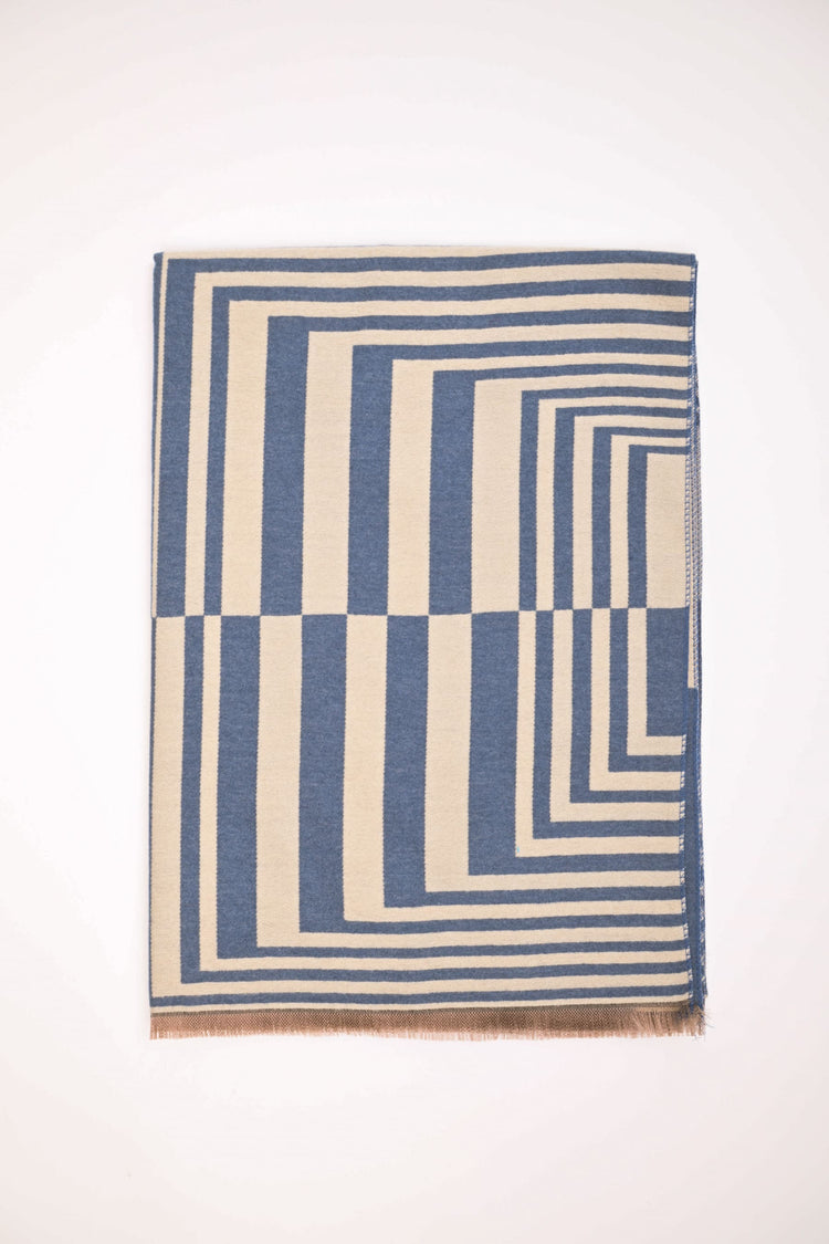 Geometric motif scarf