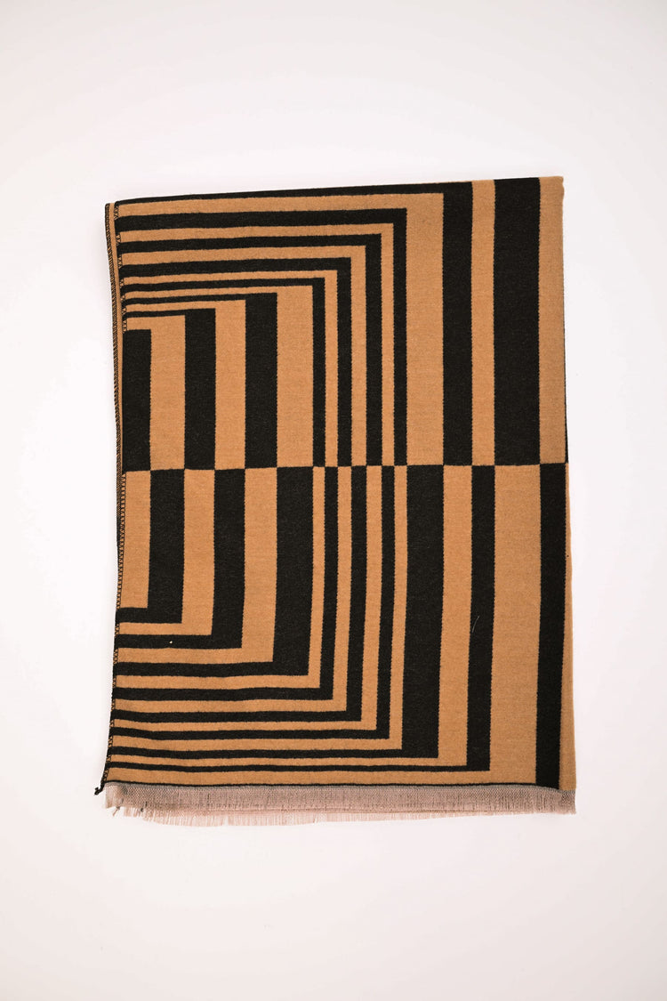 Geometric motif scarf